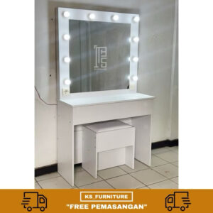 meja rias super minimalist 100cm make up