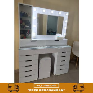 meja rias lampu artis super cantik