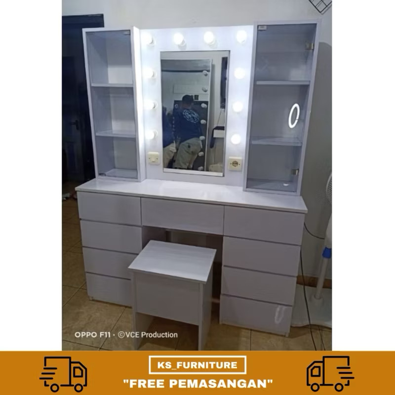 meja rias lampu model terbaru cermin buka tutup meja rias lampu model terbaru cermin buka tutup