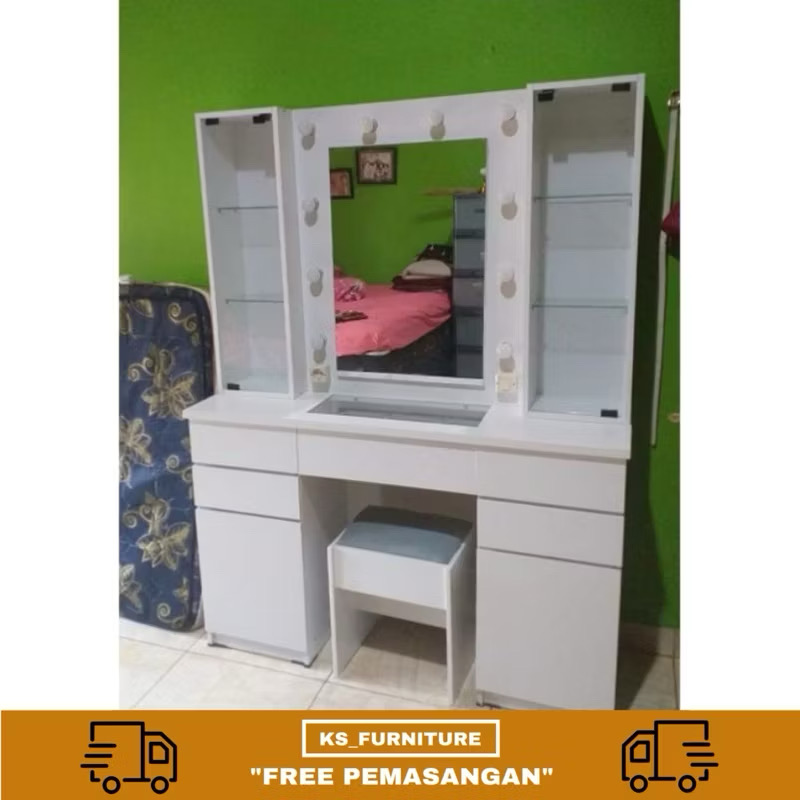 meja rias lampu model terbaru cermin buka tutup meja rias lampu model terbaru cermin buka tutup