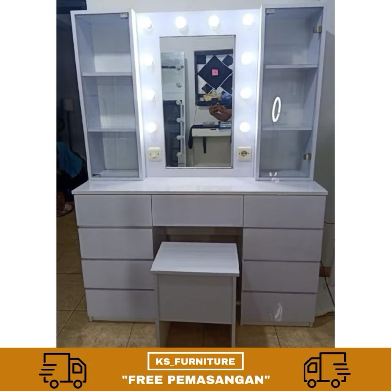 meja rias lampu model terbaru cermin buka tutup meja rias lampu model terbaru cermin buka tutup