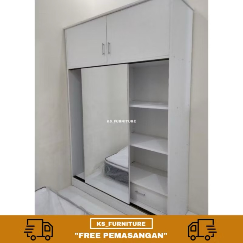 lrmari sliding minimalist ukuran 150x50x220cm lrmari sliding minimalist ukuran 150x50x220cm