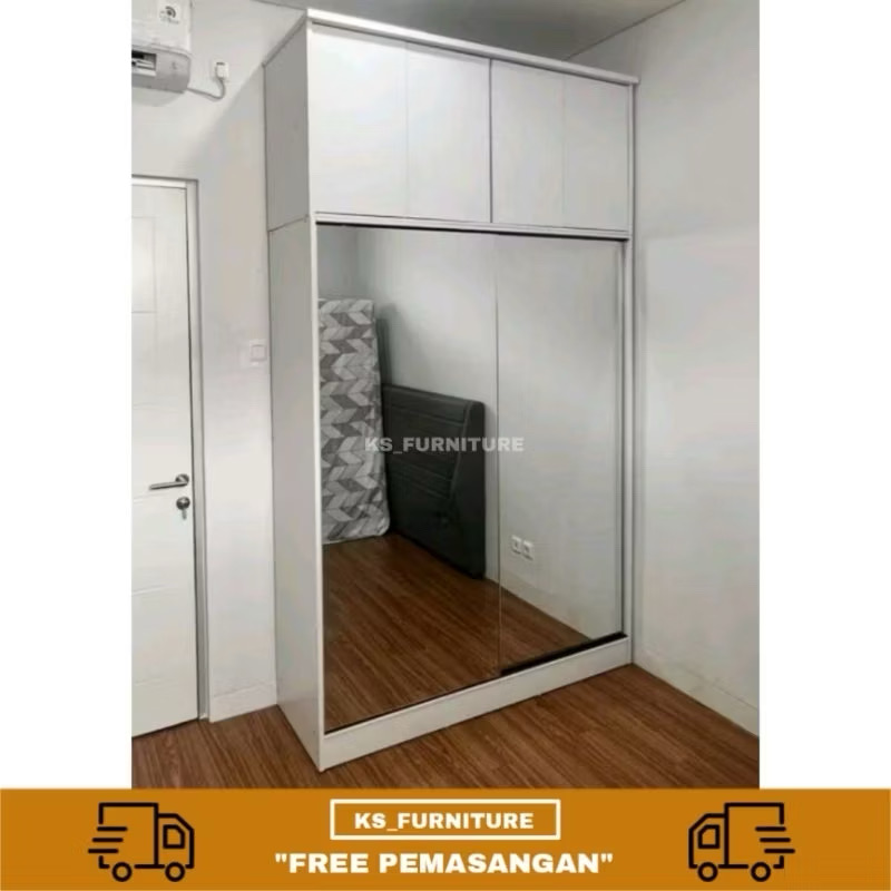 lemari sliding pakaian minimalist (bisa custom) lemari sliding pakaian minimalist (bisa custom)