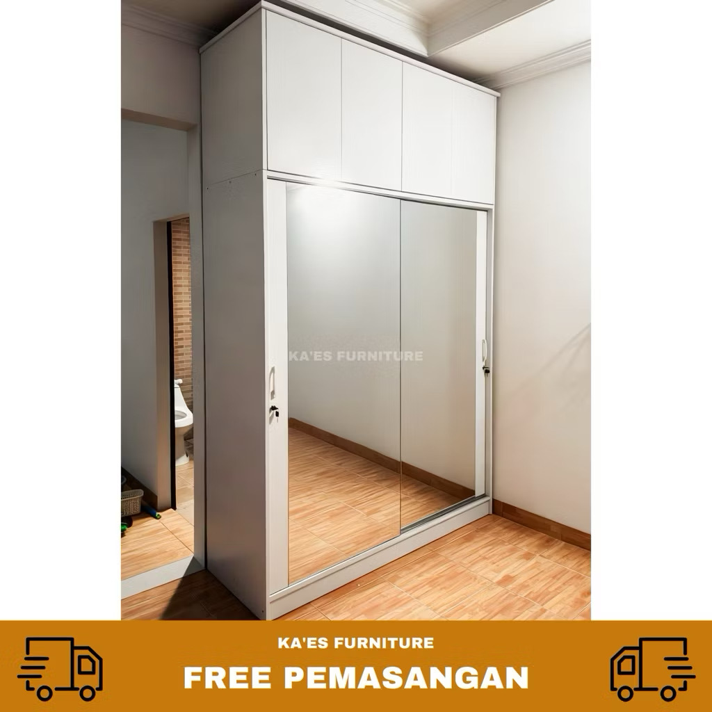 lemari sliding pakaian minimalist (bisa custom) lemari sliding pakaian minimalist (bisa custom)