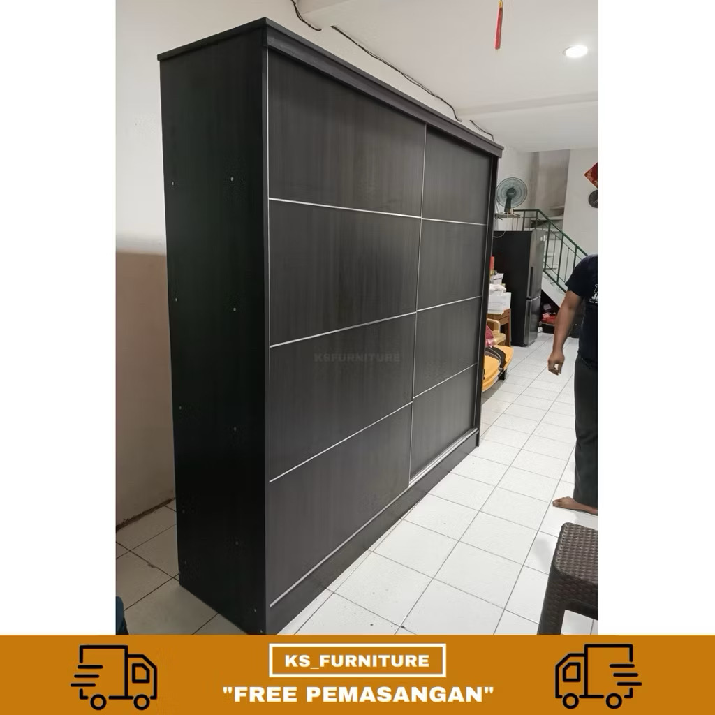lemari sliding door full rak (dalam bisa custom) lemari sliding door full rak (dalam bisa custom)