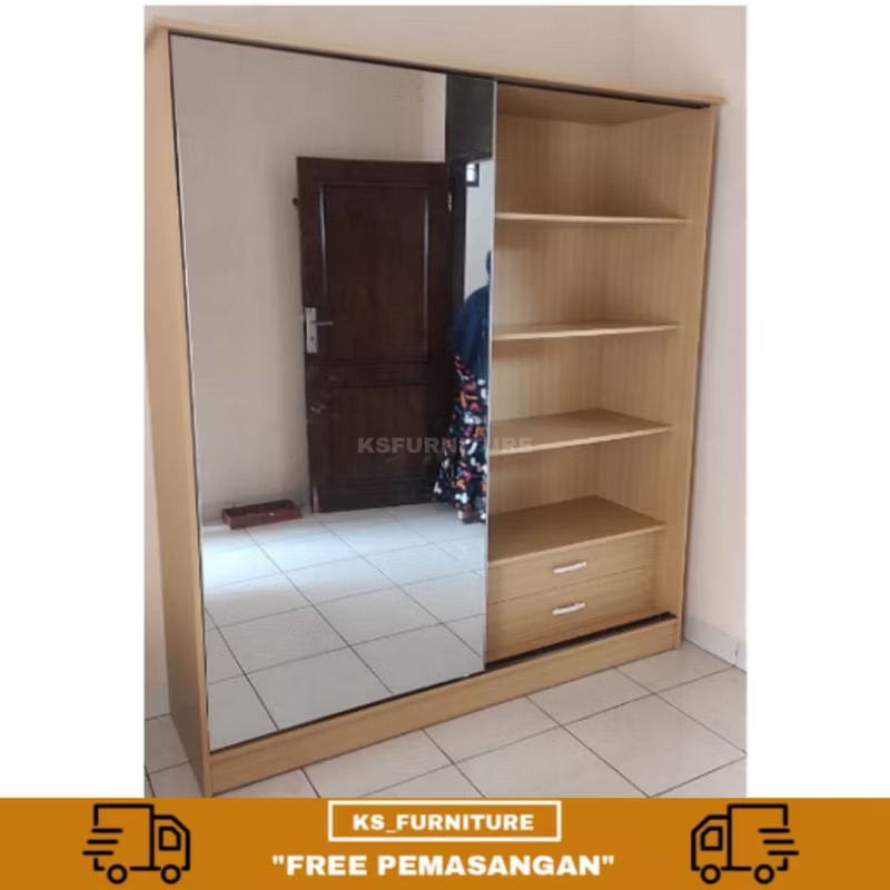lemari sliding murah full cermin lemari sliding murah full cermin
