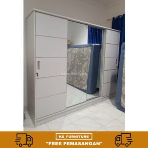 lemari sliding minimalist panjang 240cm