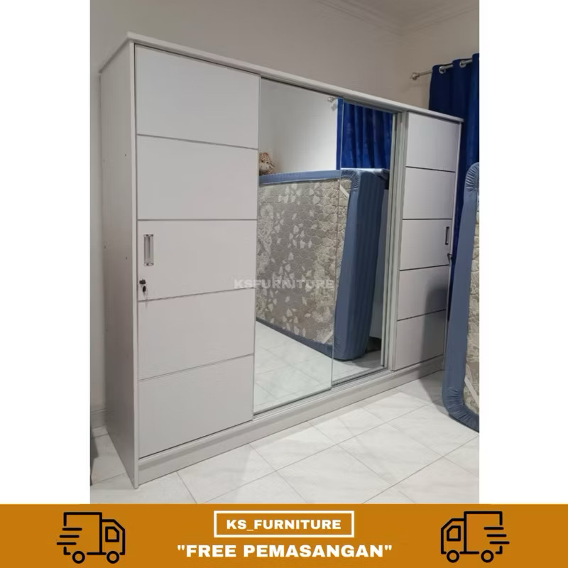 lemari sliding minimalist panjang 240cm lemari sliding minimalist panjang 240cm