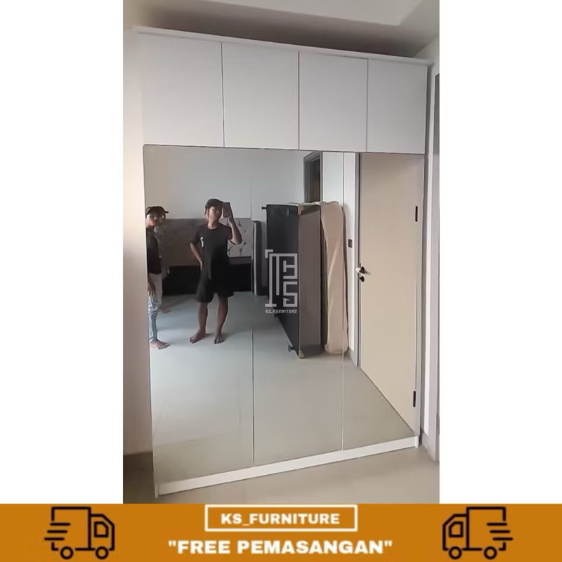 lemari full cermin buka tutup minimalist lemari full cermin buka tutup minimalist