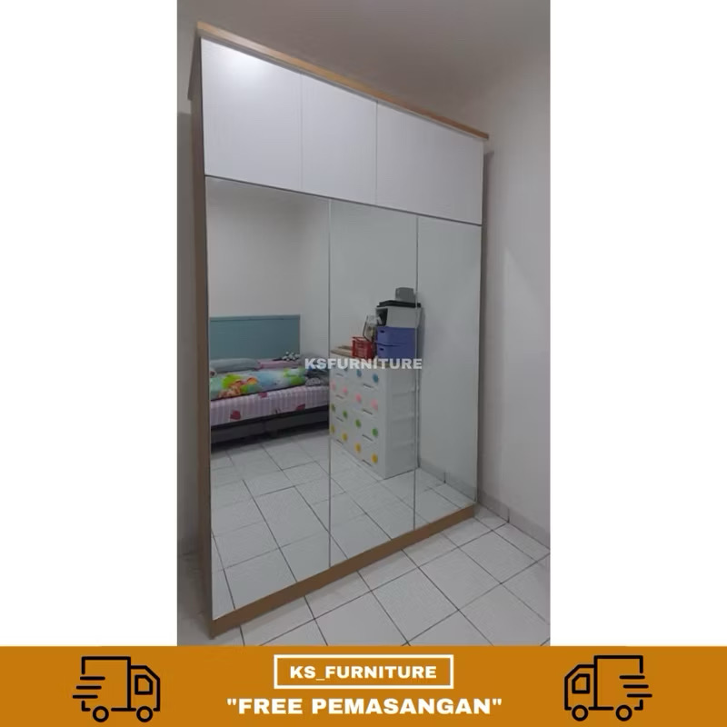 lemari full cermin buka tutup minimalist lemari full cermin buka tutup minimalist