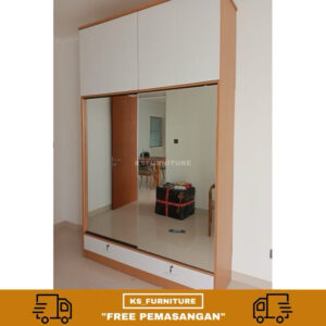 lemari sliding door model terbaru