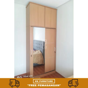 lemari sliding minimalist 120cm